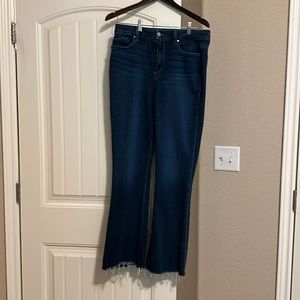 Paige High Rise Laurel Canyon Flare Jeans - Size 31